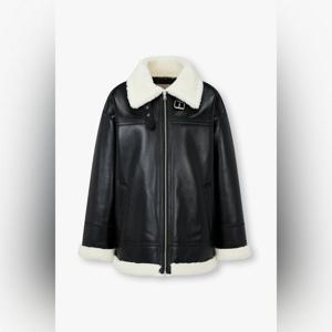 [보브]신세틱 레더 하프 무스탕점퍼 7155475005