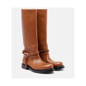 Bottega Veneta James 레더 니하이 부츠 P01126427