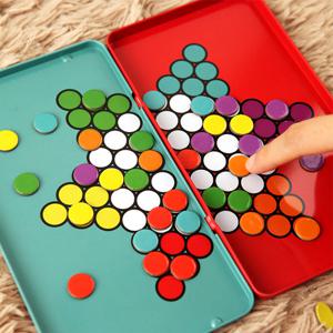 퍼플카우 자석 다이아몬드게임 1-6인 중국체커 전략