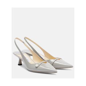 지미추 Amita 45 페이턴트 레더 슬링백 펌프스 P01125205