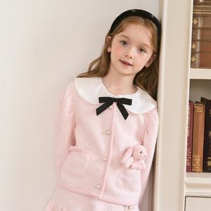 [로엠걸즈(아동)]보들 트위드 니트가디건 자켓 RGJA25W1P