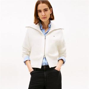 [타미힐피거(여성)]코튼 풀 집업 니트 가디건 T22G0KCD003WT2