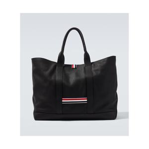 톰브라운 미디엄 레더 토트 백 P01124090