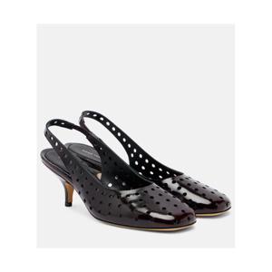 드리스반노튼 65 펀칭 디테일 레더 슬링백 펌프스 P01154514