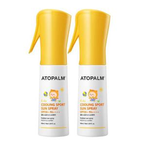 [아토팜]아토팜 키즈 쿨링 스포츠 선 스프레이 100ml X 2개 (+선크림10ml 2개)