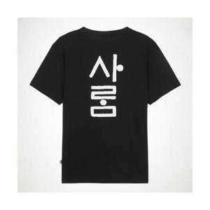 노스페이스 NT7UR60A 한글 반팔 티셔츠BLACK 1694592