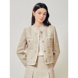 [제이제이 지고트]트위드 라운넥 크롭재킷 GR2M0JK901