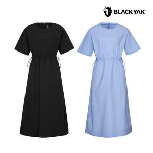 블랙야크 여성 에어로프레쉬K 반팔 원피스 무지 롱 휴양지 빅사이즈 1BYOPMV501