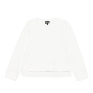 엠포리오아르마니 레이어드 헴 라운드넥 스웨트셔츠 EW003181 A