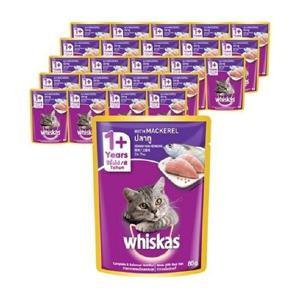 고양이간식 위스카스 파우치 어덜트 고등어 80gx24개