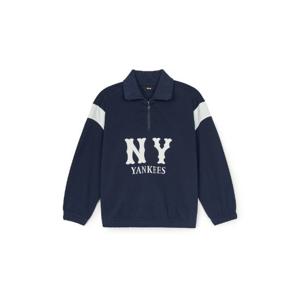 M MLB키즈긴팔티 TQK 7AMTV0251-50NYS 바시티컬러 배색 반집업 맨투맨 뉴욕양키스