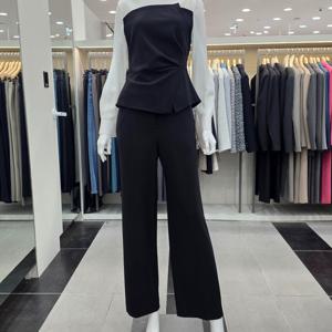 [KL]KGWBLQD810 레더블레이어드셋업블라우스