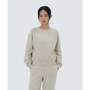 스노우피크 SNOWPEAK APPAREL 약기모 여성 세미크롭 맨투맨 (S25WWFHT69) Light Beige S25WWFHT69LE 337653