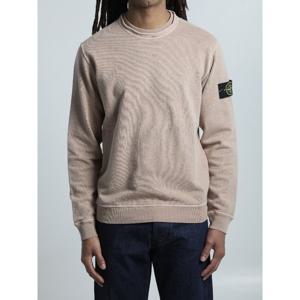 스톤아일랜드 배지 패치 오버록 스티치 크루넥 맨투맨 L1S15610