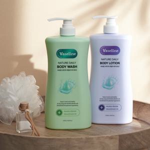바세린 [1 +1]고보습 데일리 바디로션/바디워시 대용량 1078ml