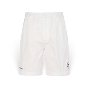 [헤지스 남성] 남성 로고자수 면혼방 숏팬츠 HZPA6B051 HZPA6B051