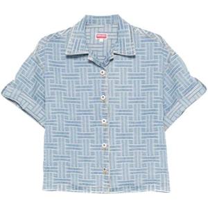 겐조 블라우스 FF52DC2496J4DB LICHTBLUE