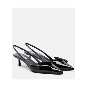 프라다 페이턴트 레더 슬링백 펌프스 P01174519