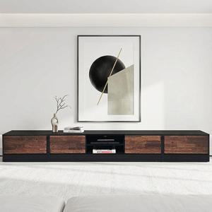 더젠 루에르 멀바우 원목 2700거실장세트 1500거실장 600협탁2개