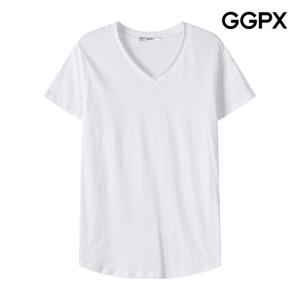 GGPX  V넥 코튼 반팔 티셔츠 (GQ3TS037F)