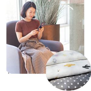 나와니스_ 다용도 치마담요 (이중거즈 블랭킷)