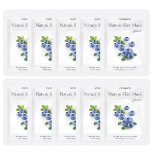 (10매)푸드어홀릭 네이처스킨 블루베리 마스크팩