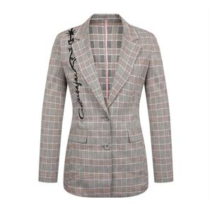 까스텔바작 여성 스트레치 체크 투버튼 자켓_BGAMJK701PI