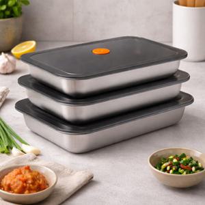 쿠비녹스 다용도 트레이 스텐 밧드 3종세트