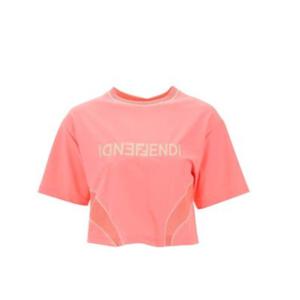펜디 반팔 티셔츠 FAF318 AK9D F1KNJ PINK DOM