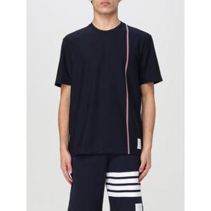 톰브라운 RWB 스트라이프 티셔츠 MJS252A J0138 415 NAVY DOM