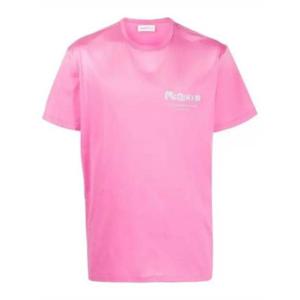 알렉산더 맥퀸 반팔 티셔츠 704986QUX895003 PINK DOM