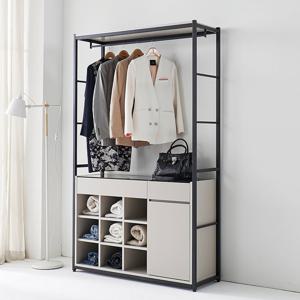 하이엔E0 1200시스템옷장 아일랜드수납 철재행거 드레스룸