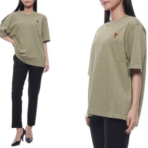 [아미] 24SS 여성 하트 로고 오버 반팔티셔츠 (UTS005 726 366 W 24S)