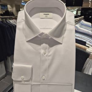 [레노마] 남성정장셔츠 구김없는 스판 일반핏긴소매RZRSG1904화이트