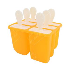 실리만 실리콘 아이스 샤베트 몰드 옐로우 6구 트레이 샤베트몰드 실리콘아이스틀 아이스만들기 얼음틀 얼