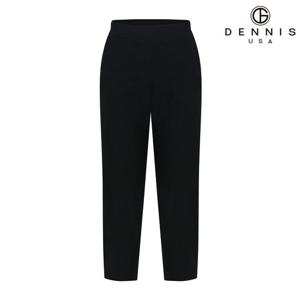 [데니스골프] 여성 인견혼방 8부 스티치 슬릿 밴딩팬츠_블랙_RAQSLPT352