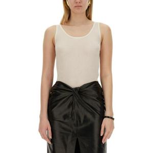 생로랑 민소매 티셔츠 504959 YB2OZ9502 BEIGE