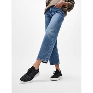 [핏플랍][삼성물산공식]여성 니트 슬립온 스니커즈 블랙/실버린 (FT59K2N223)