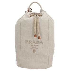 26 SS 프라다 로고 프린트 드로스트링 패스너 탑핸들 백팩 2VY011VOOO2CX9