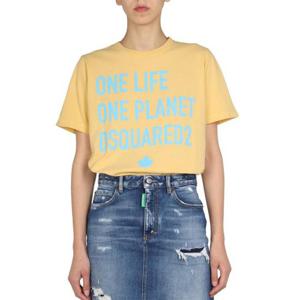 디스퀘어드2 반팔 티셔츠 S73GC0268 S24307153 YELLOW