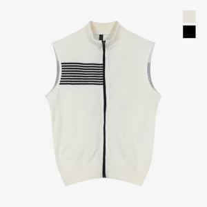 클라우스 효성 크레오라 소프트기모 남성 골프 니트 조끼 KLFMVE1496_WH