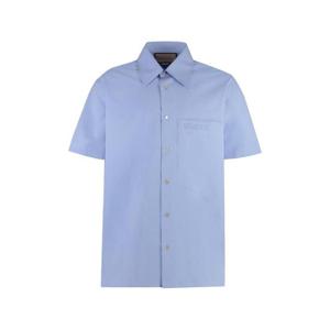 24SS 구찌 구찌 쇼트 Sleeve 코튼 셔츠 769558ZAJP14850 TP567750577