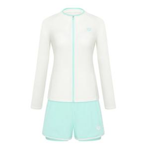 [아레나] 웨이비 집업 래쉬가드 3PCS 세트A6BL1PS01WHT A6BL1PS01