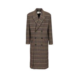 25FW 생로랑 생로랑 Checked 울 롱 코트 845729Y3J601016 TP565327484