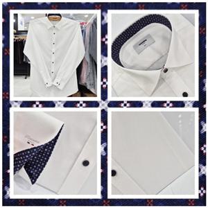 [레노마셔츠]슬림핏/ 폴리 스판 트윌/ 긴소매 와이셔츠 RPFSL990