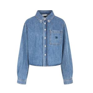 [제이제이 지고트]버튼 다운 칼라 크롭 데님 재킷 GP3A0JKJ91