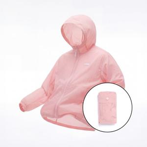 [내셔널지오그래픽키즈]K262UJK920 초경량 패커블 바람막이 자켓 SILVER PINK