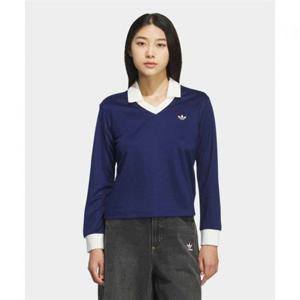 아디다스 브이넥 롱 슬리브 티 - 다크블루 KD1471 407662