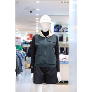 [벤제프][벤제프] BR1MWTV604 DARK GREEN 여성 풀집업 배색후드