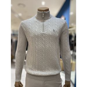 [헤지스 남성] 울 케이블 하프 집업 (HZSW5D326I1) HZSW5D326